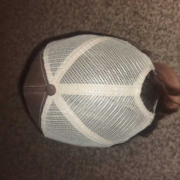 Team Hoyt Archery Embroidered Trucker Mesh Snapback Brown Hat OS - Picture 4 of 10